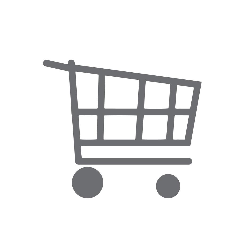 Vector icon of a shipping cart isolated