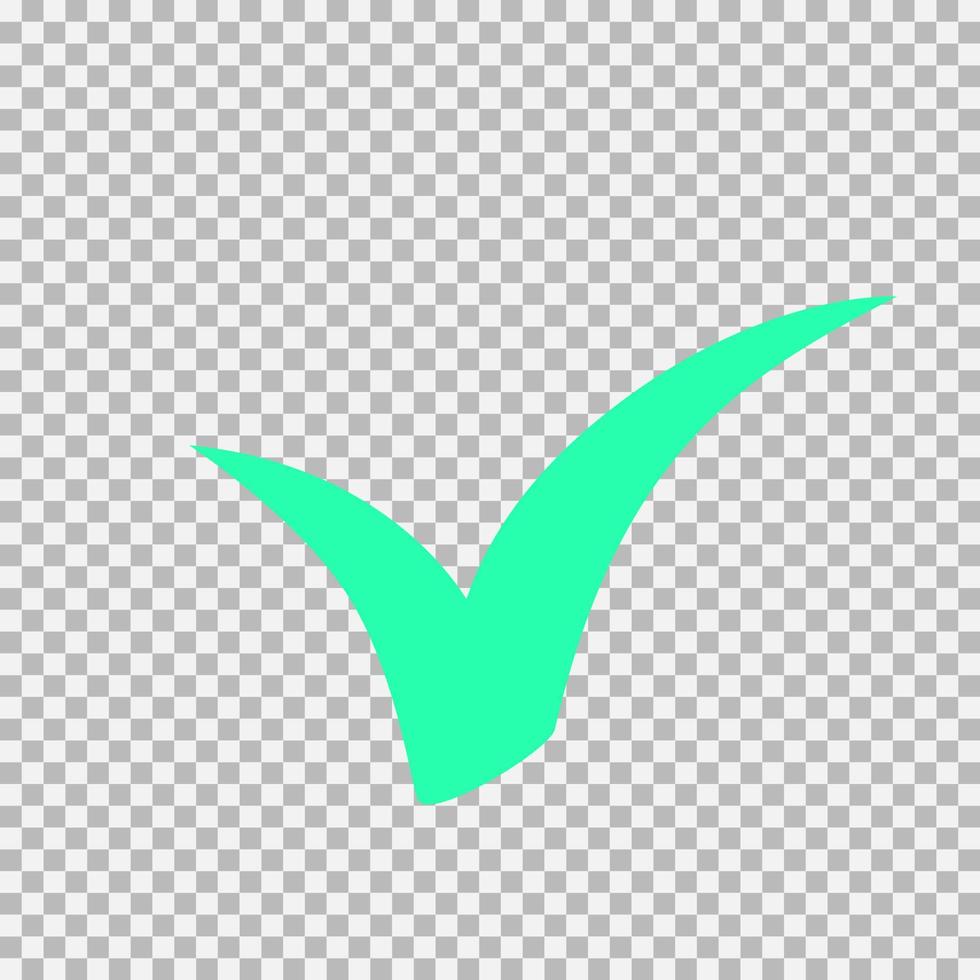 icono de marca de verificación, vector