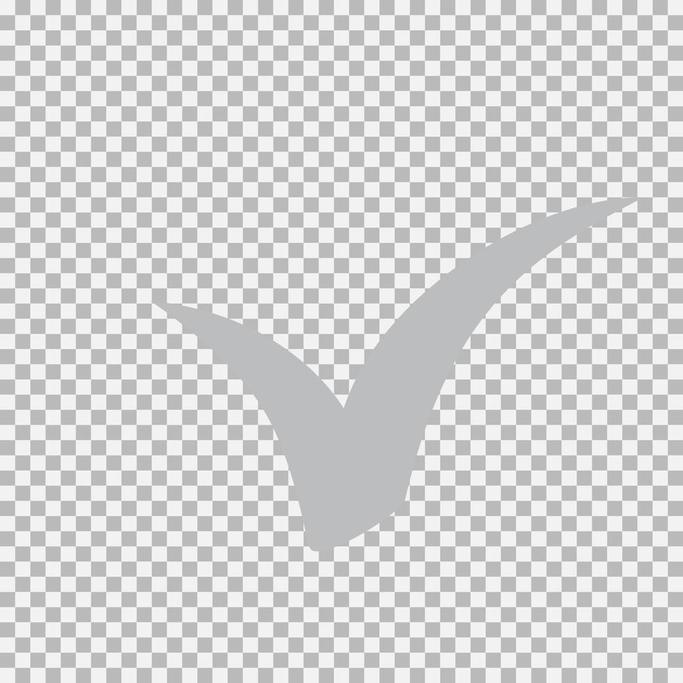 Checkmark icon, vector