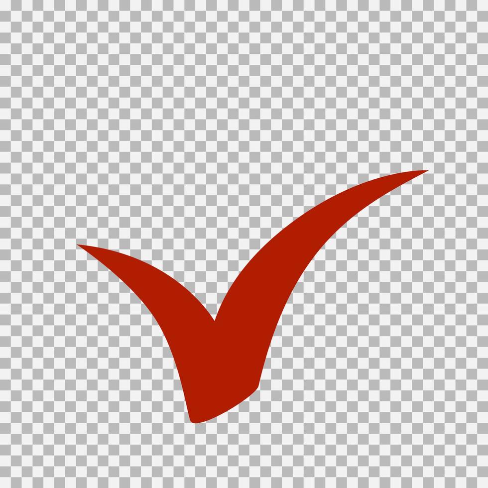 Checkmark icon, vector