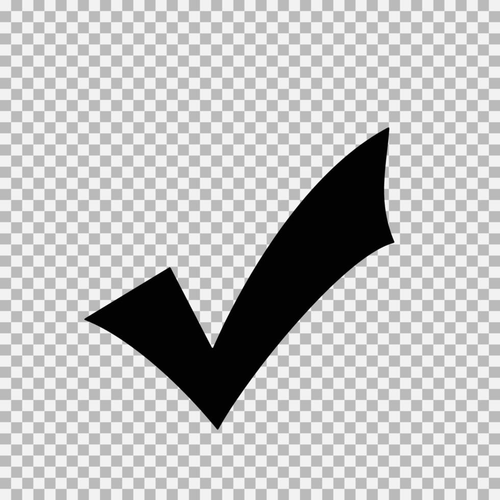 Checkmark icon, vector