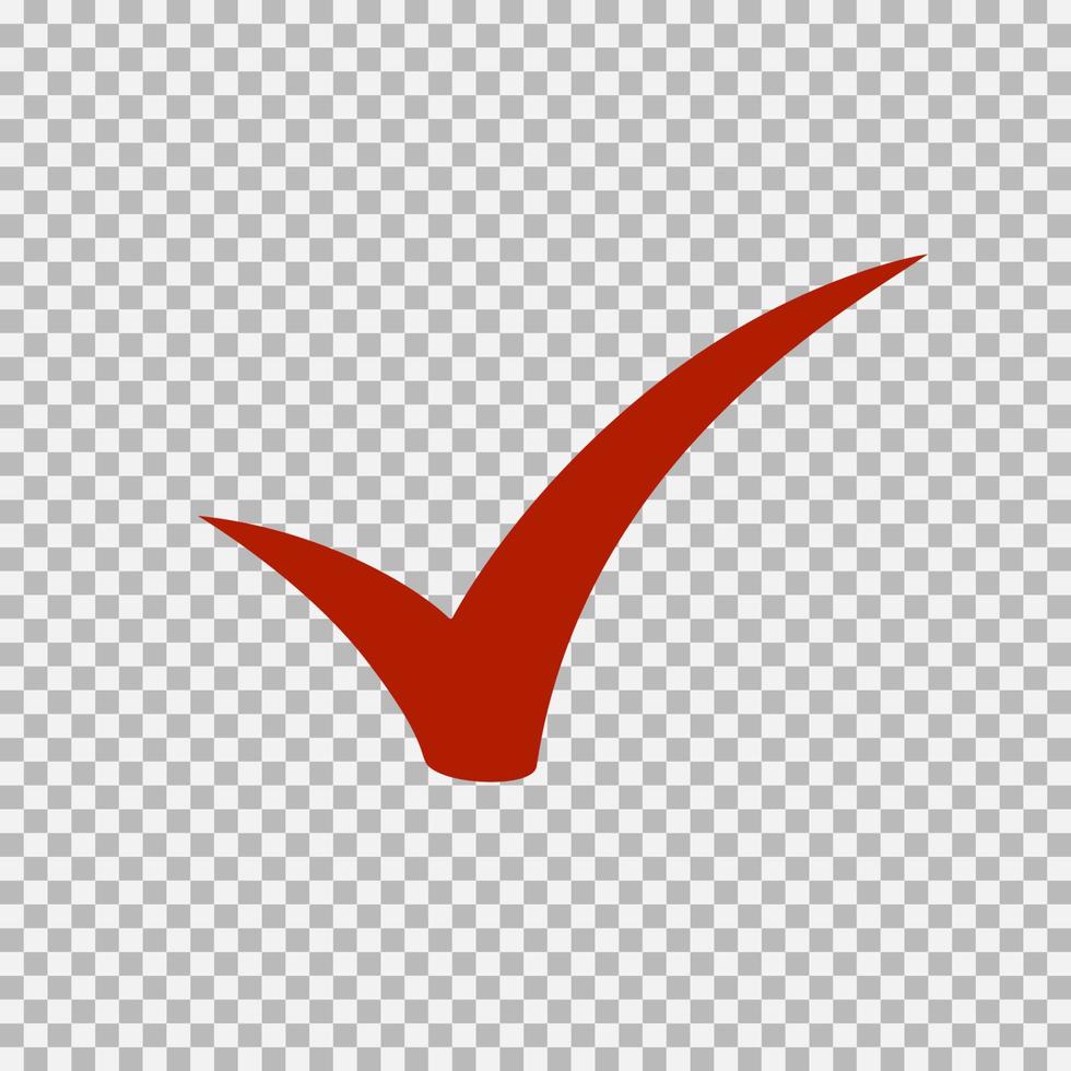 Checkmark icon, vector