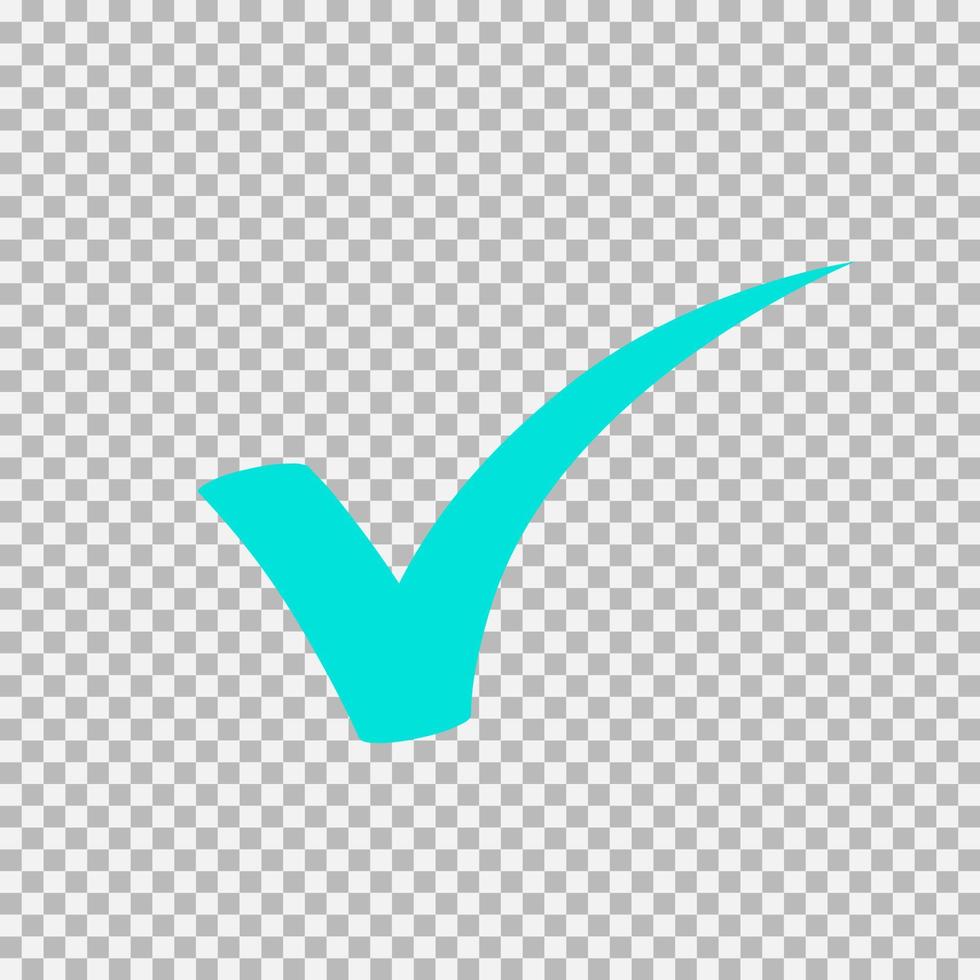 Checkmark icon, vector
