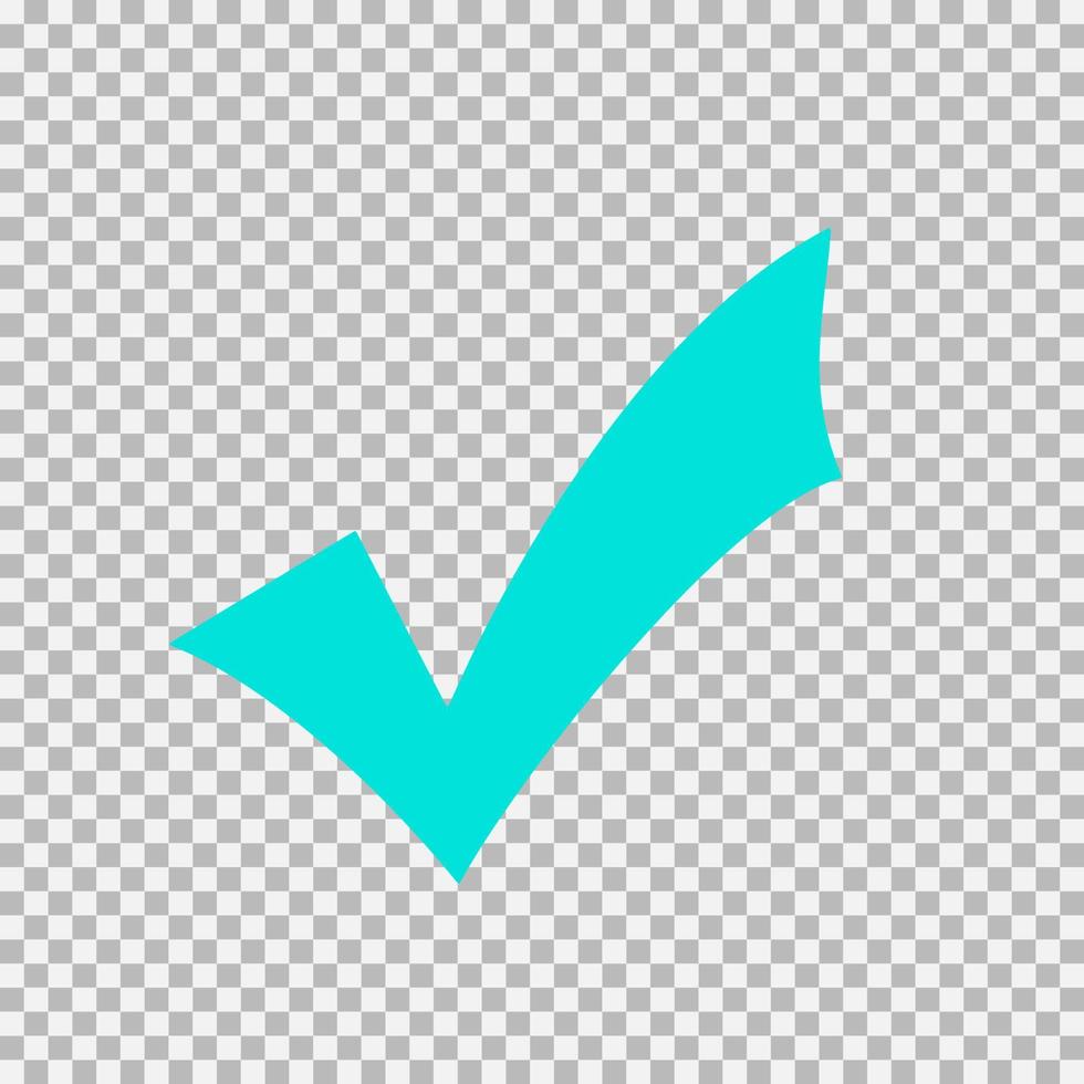 Checkmark icon, vector