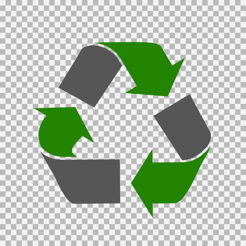 conjunto de símbolos de reciclaje universal vectorial. vector