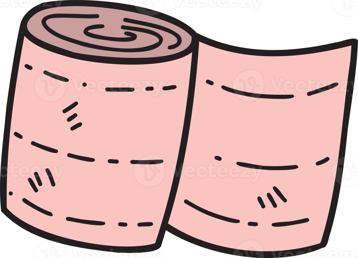 hand-drawn-gauze-bandage-illustration-19199297-png