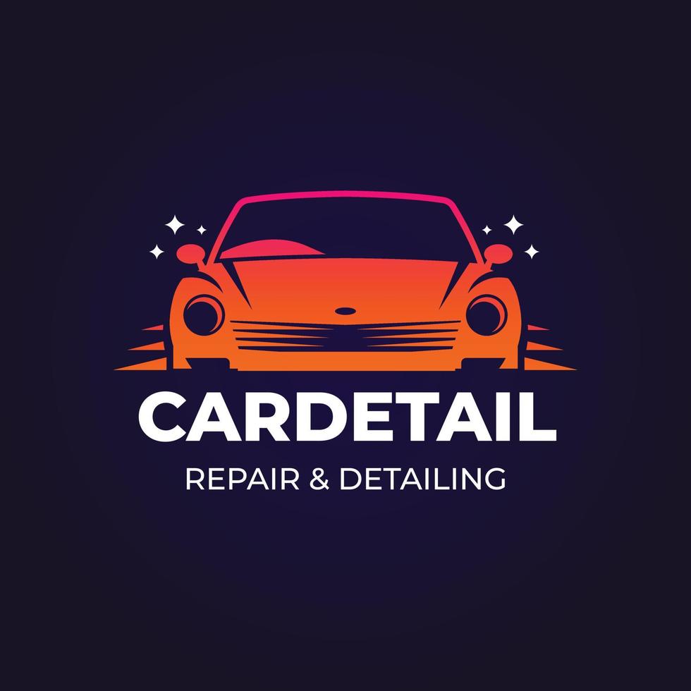 gradient car wash logo template vector