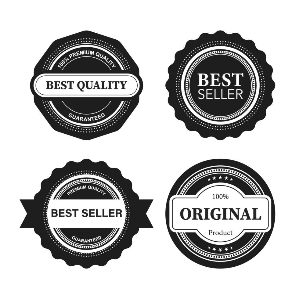 Premium, quality retro vintage labels collection. vector illustration