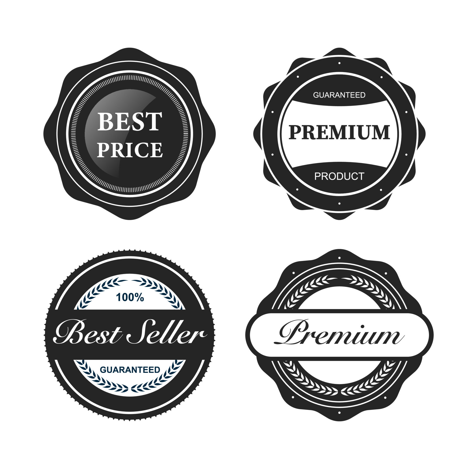 Collection Of Premium Vector Badges 19199533 Vector Art At Vecteezy Collection Of Premium Vector Badges 19199533 Vector Art At Vecteezy