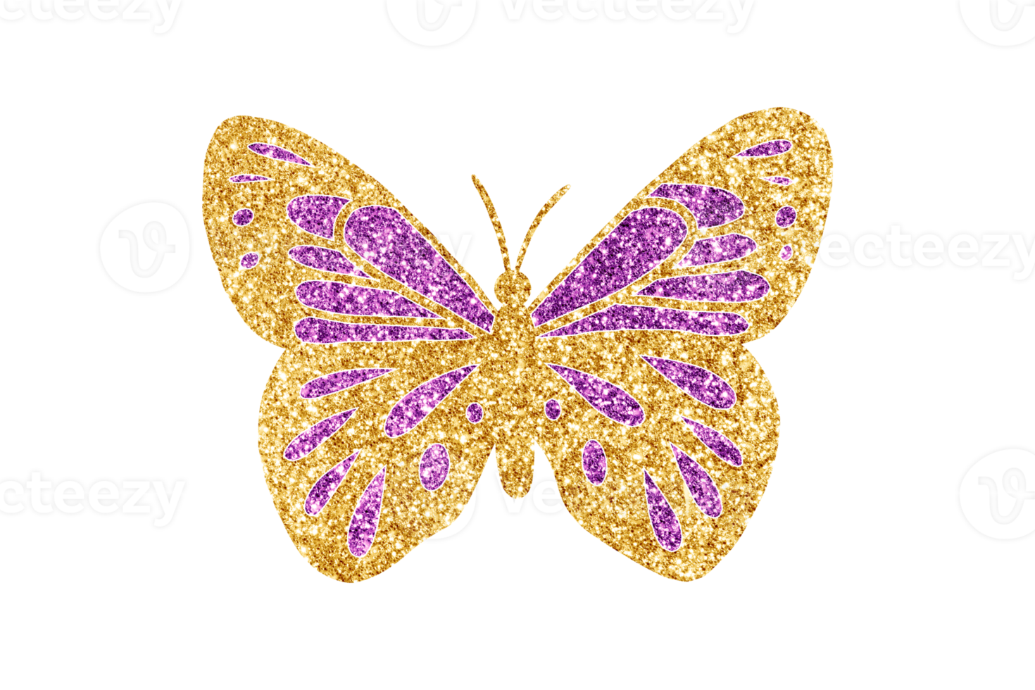 paillettes papillon clipart png, papillon png