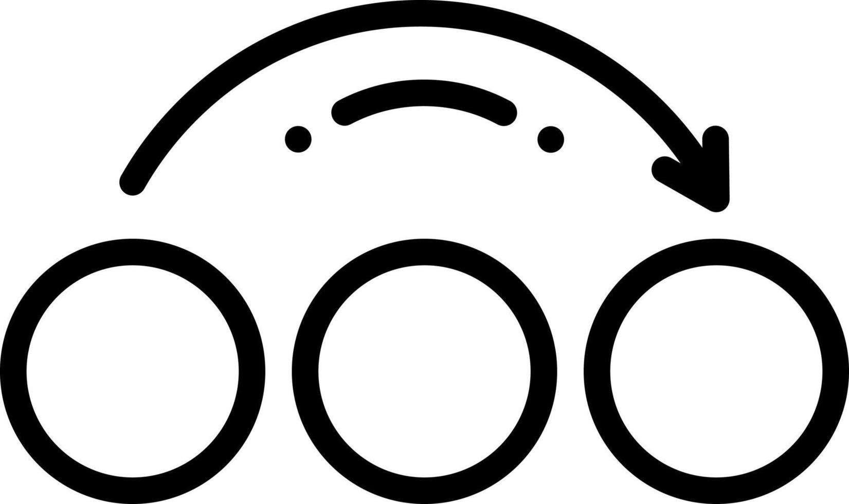 line icon for skip vector