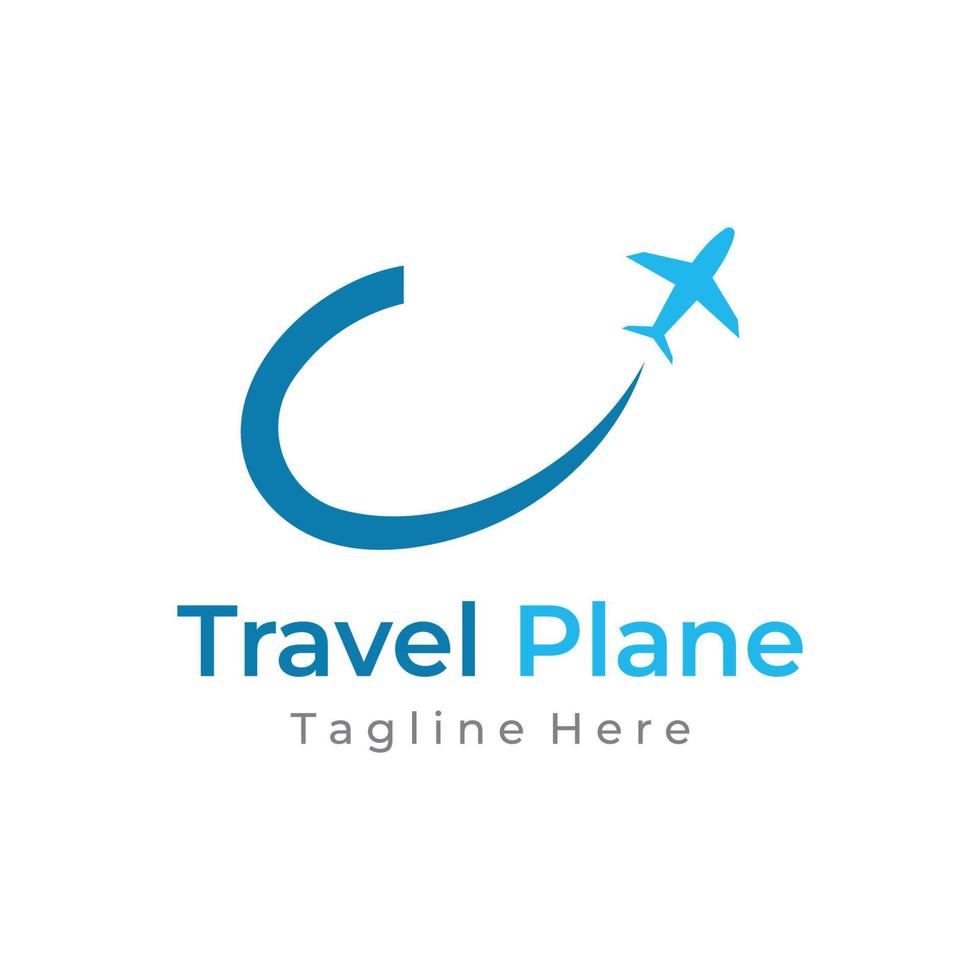 Airline ticket agency logo template design,vacation,traveling in summer isolated on background.logo for business,brand,agency and travel. vector