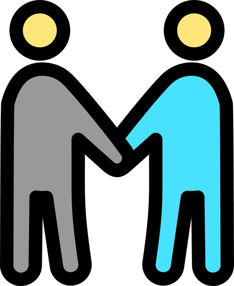 Friends Standing Vector Icon Design