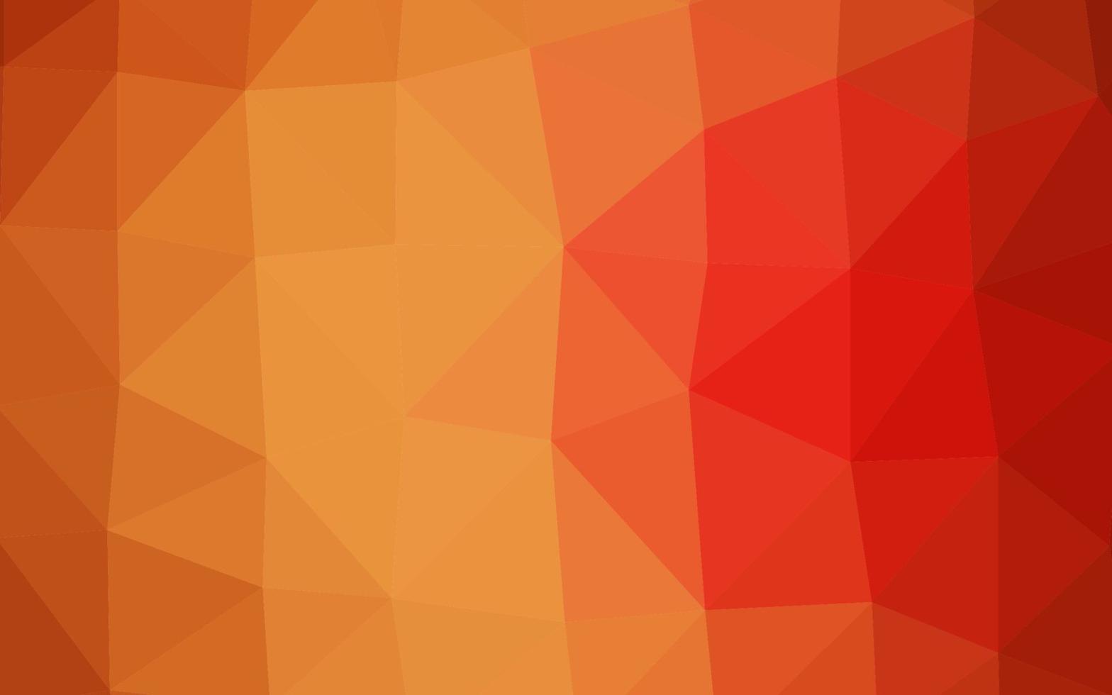 Light Red, Yellow vector abstract polygonal cover.