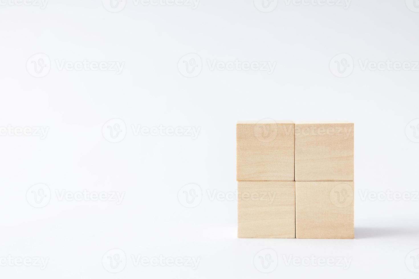 wooden cube toy for the child. concept about education, business, play, strategy, success. photo