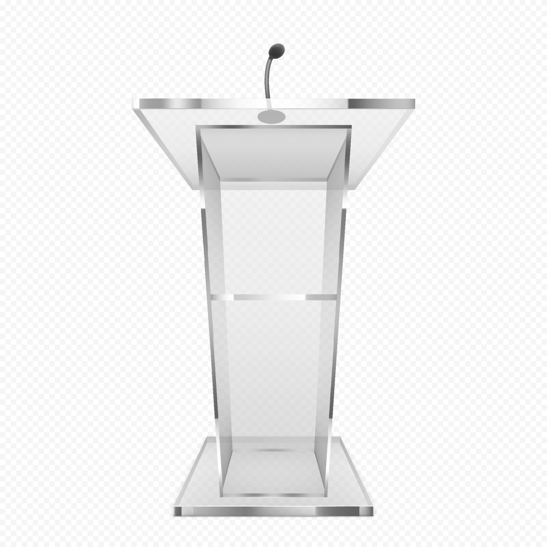Glass pulpit, podium or tribune, rostrum stand 19200467 Vector Art at