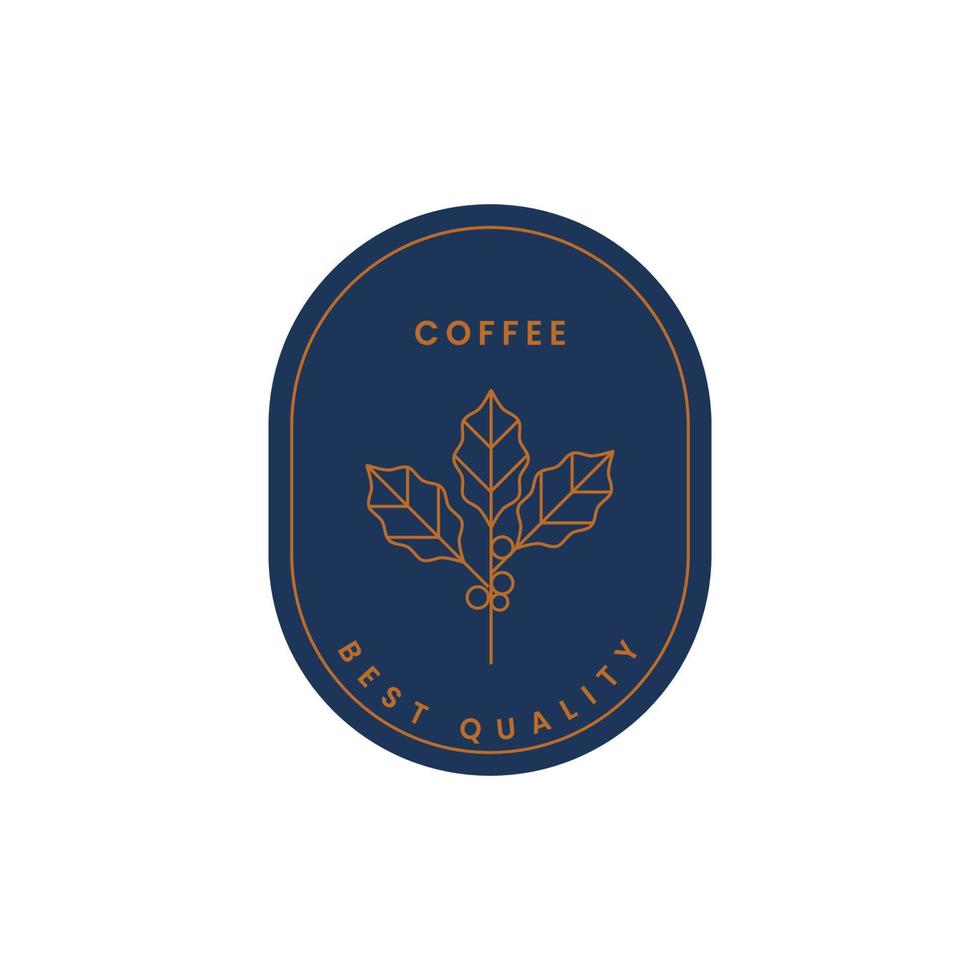 Classic coffee logo illustration template design vector