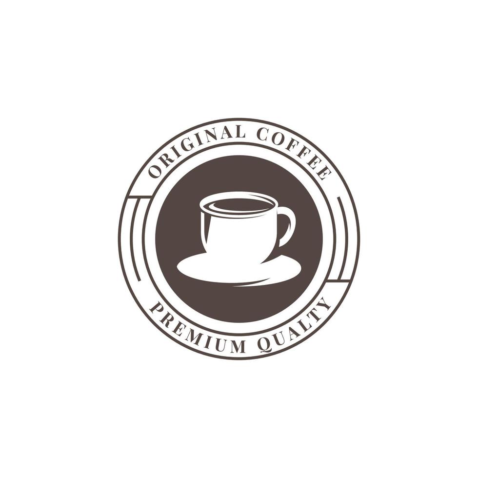 Classic coffee logo illustration template design vector