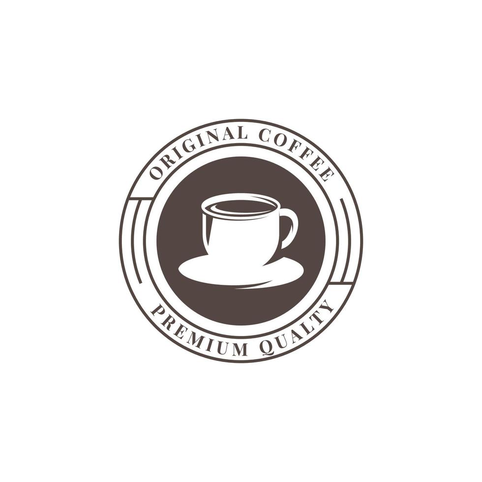 diseño de plantilla de ilustración de logotipo de café clásico vector