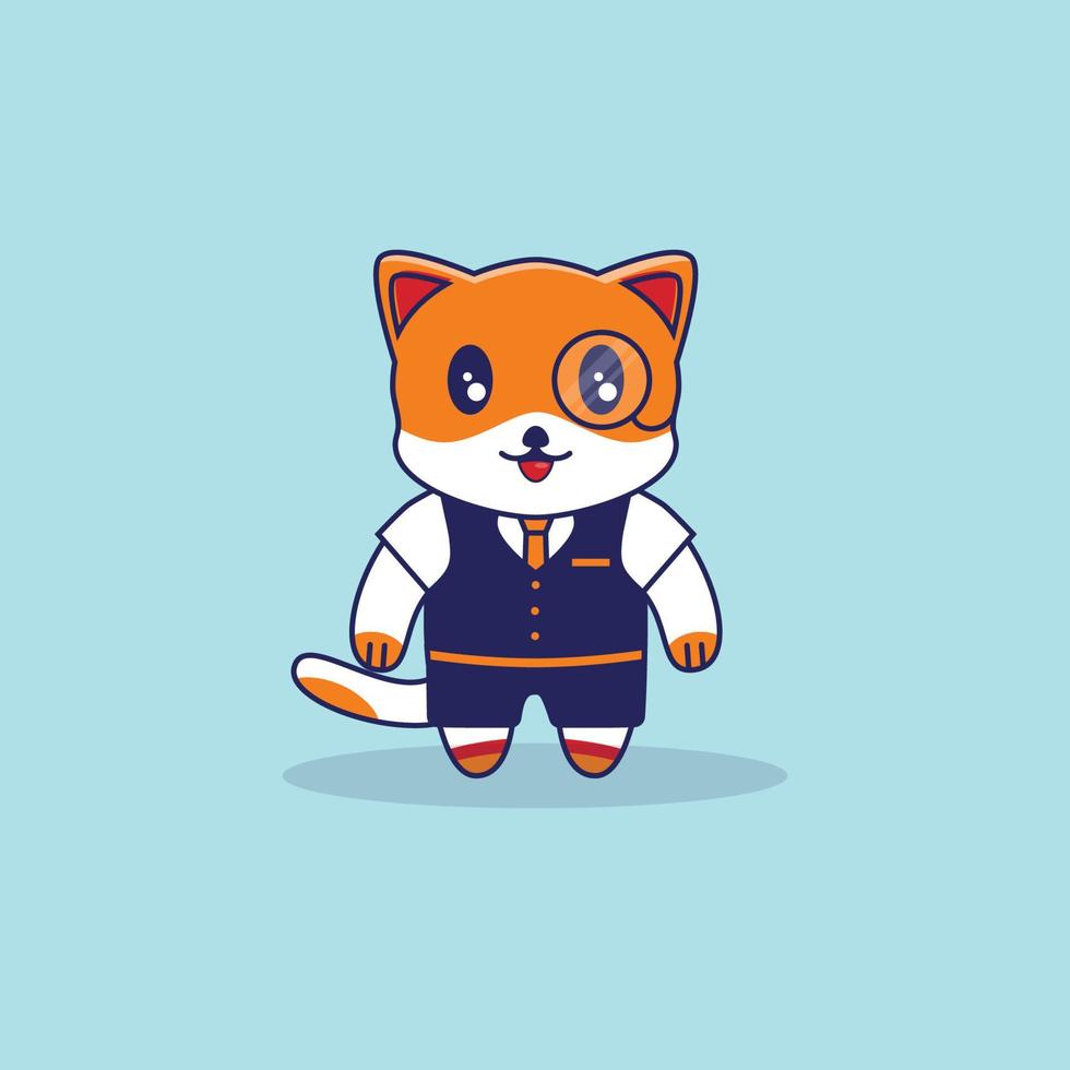 cat character illustration vector image