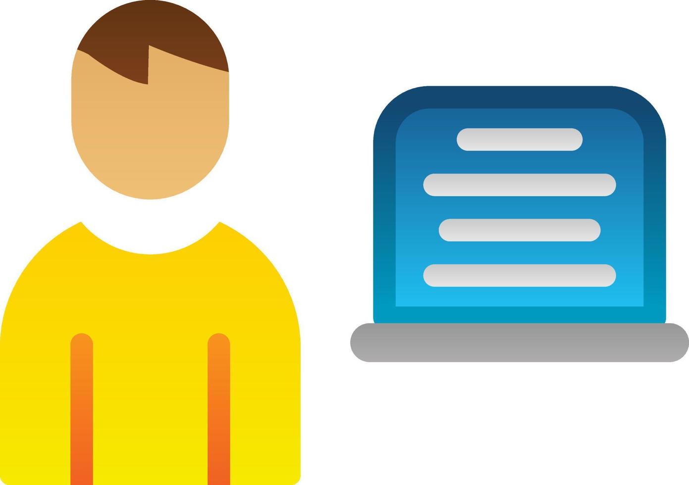 diseño de icono de vector de programador