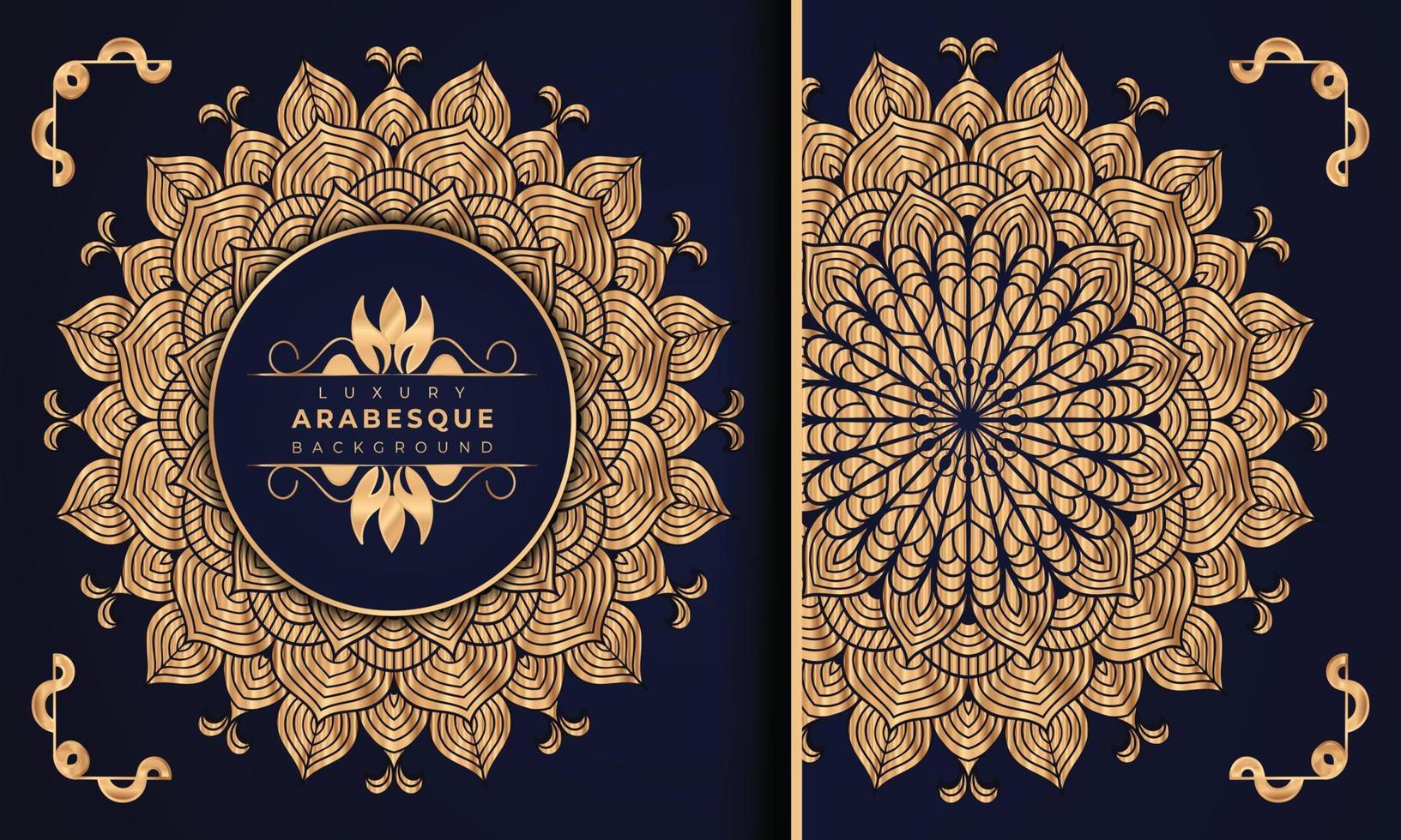 Luxury mandala background Design  Luxury mandala background Design presentation Template  Luxury mandala background with ornamental arabesque style design template premium vector