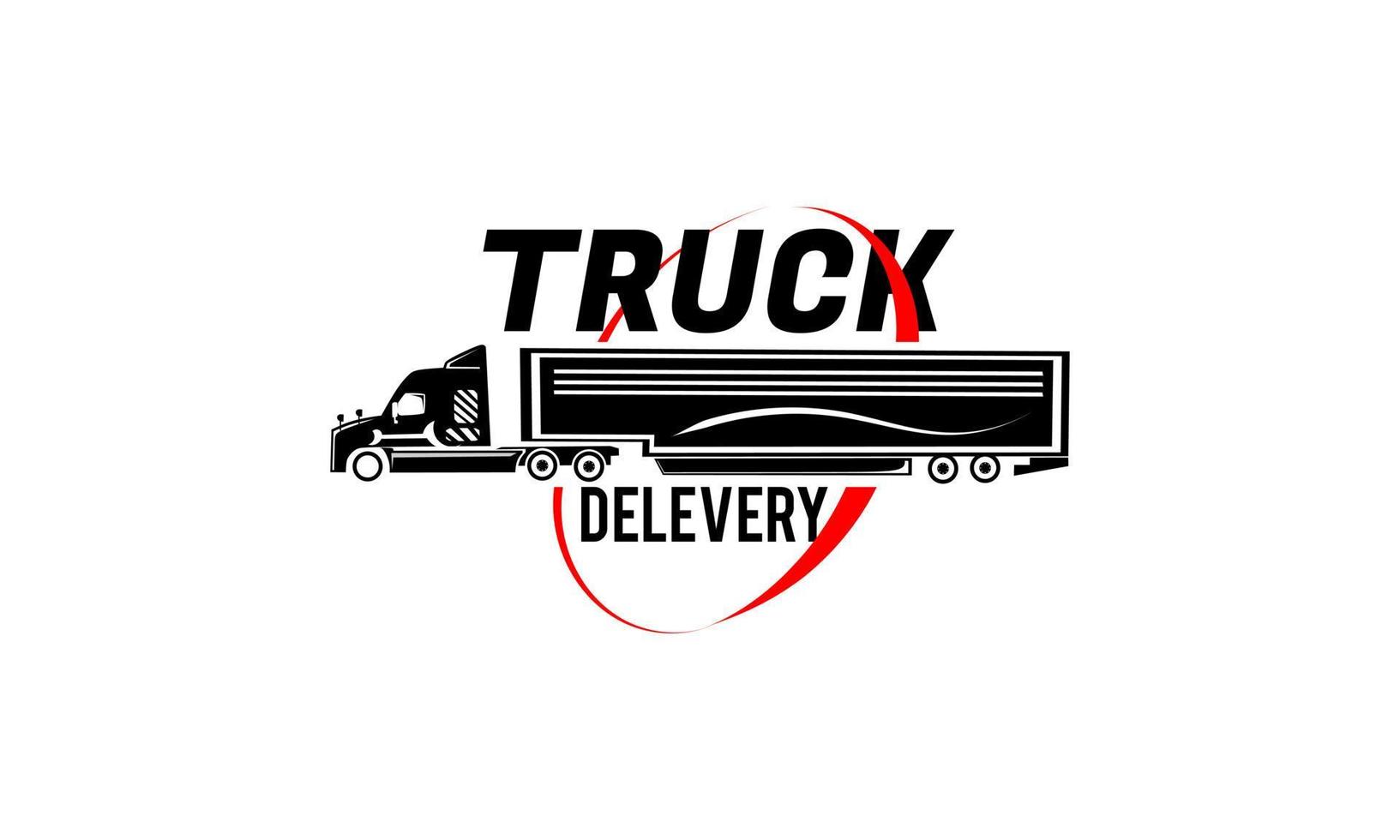 vector de plantilla de diseños de logotipo de camión, logotipo de carga, entrega, símbolo de logotipo logístico