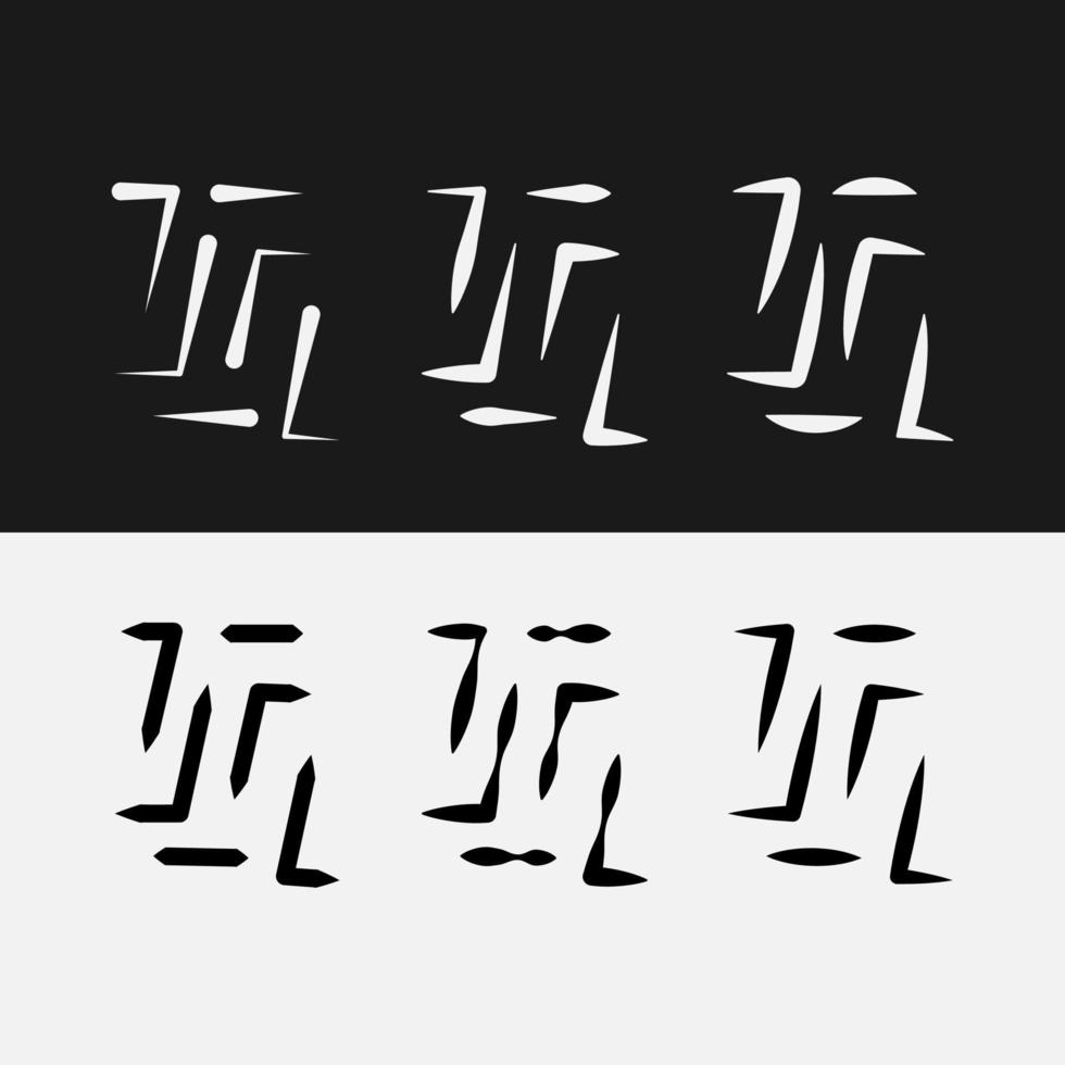 colección de iconos de patrón de conexión de datos vectoriales vector