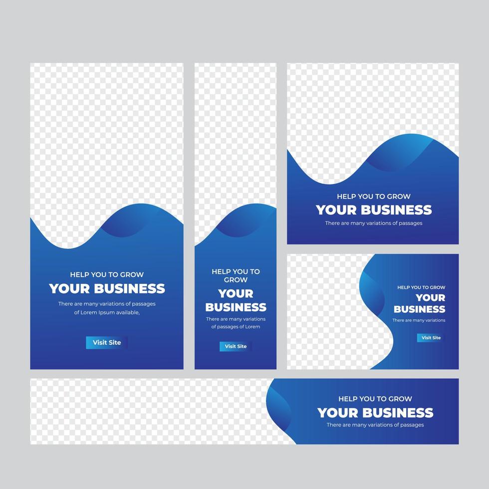 Business Banner Web Set vector