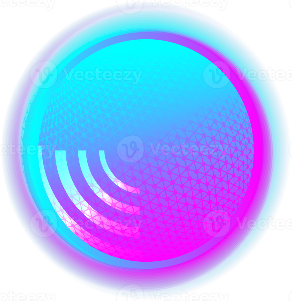 Season festival ball round wifi button connection icon technology element for decorative backgrounds png