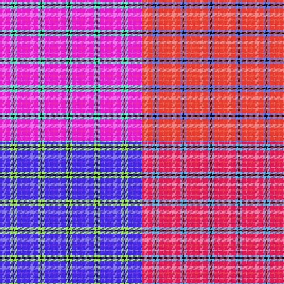 Plaid Fabric Pattern multi-color design for fabric, textile, curtain, garment, tablecloth vector