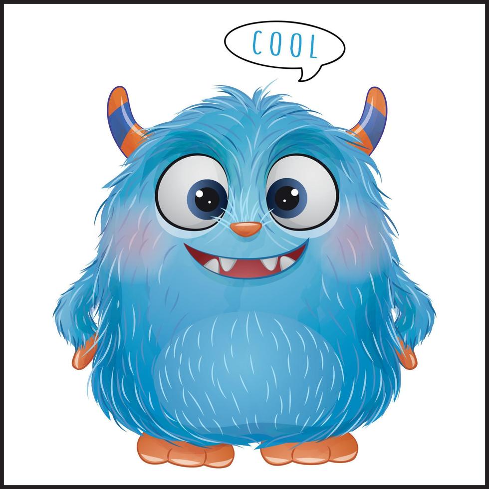 Birthday Boy funny monsters vector