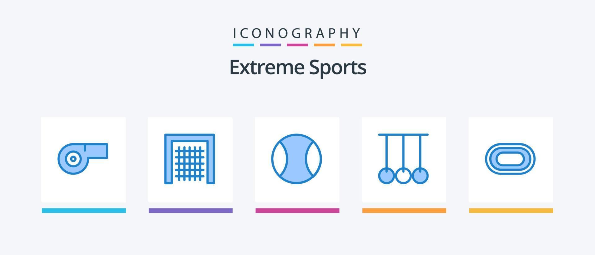 Sport Blue 5 Icon Pack Including . racetrack. tennis. olympic. sport. Creative Icons Design vector