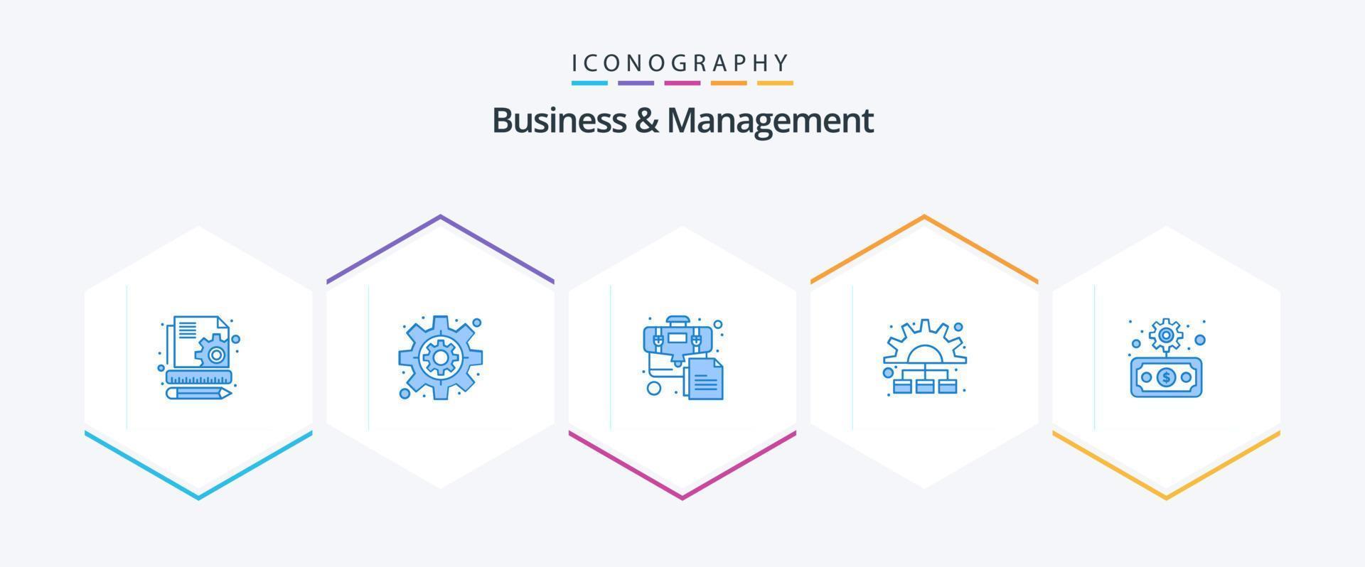 Paquete de 25 íconos azules de negocios y administración que incluye transferencia. economía. negocio. negocio. proceso vector