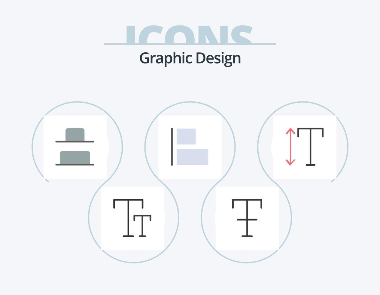 diseño plano icono paquete 5 diseño de iconos. . . vertical. vertical. fuente vector
