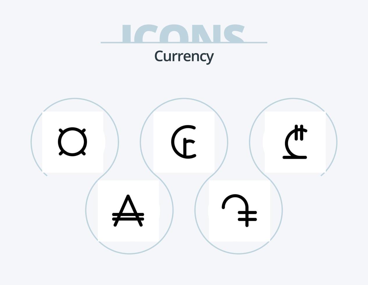 Currency Line Icon Pack 5 Icon Design. money. currency. currency. afghanistan. afghani vector