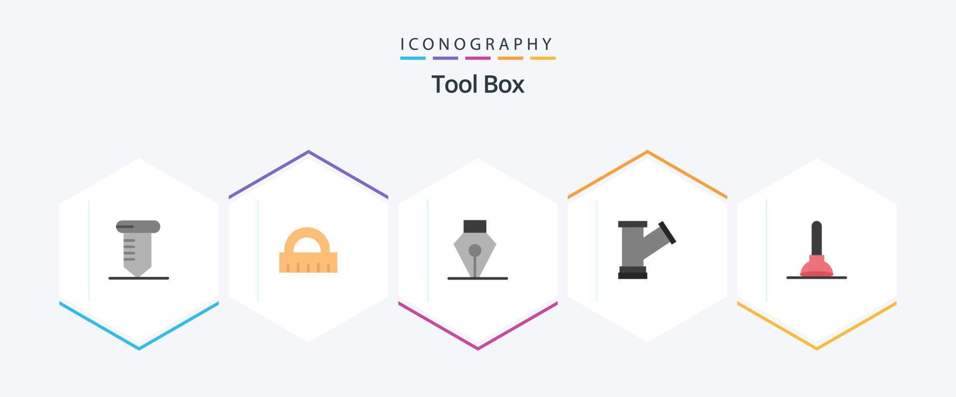 Tools 25 Flat icon pack including . tool. tool. toilet. water vector