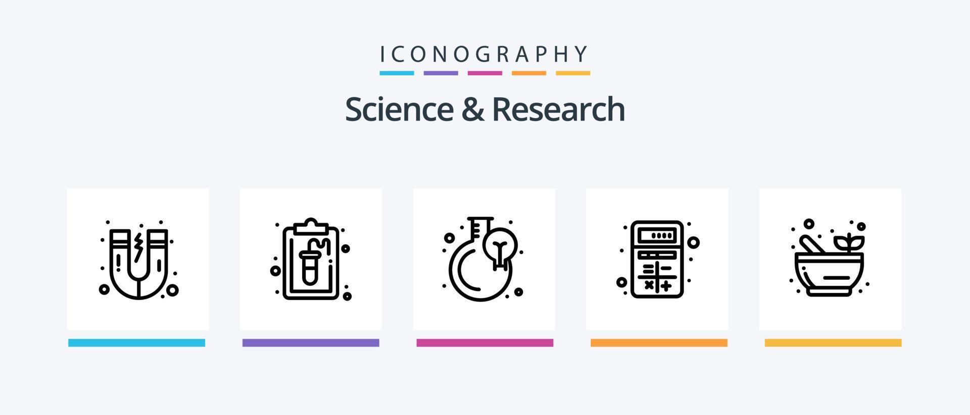 Science Line 5 Icon Pack Including interaction. apps. soup. app. apple. Creative Icons Design vector