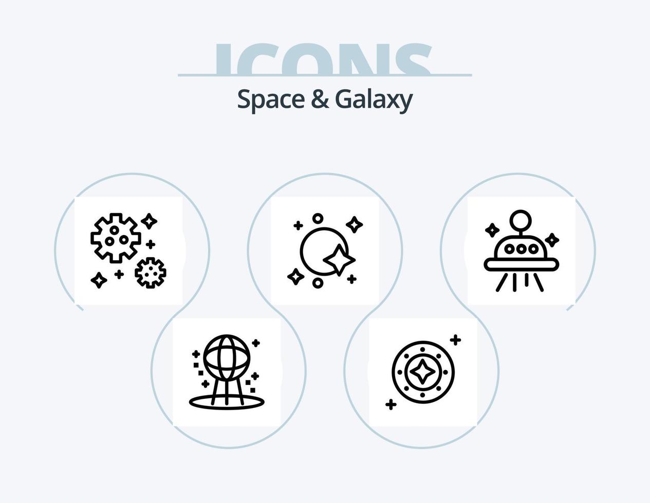 Space And Galaxy Line Icon Pack 5 Icon Design. . stars. space. space. star vector