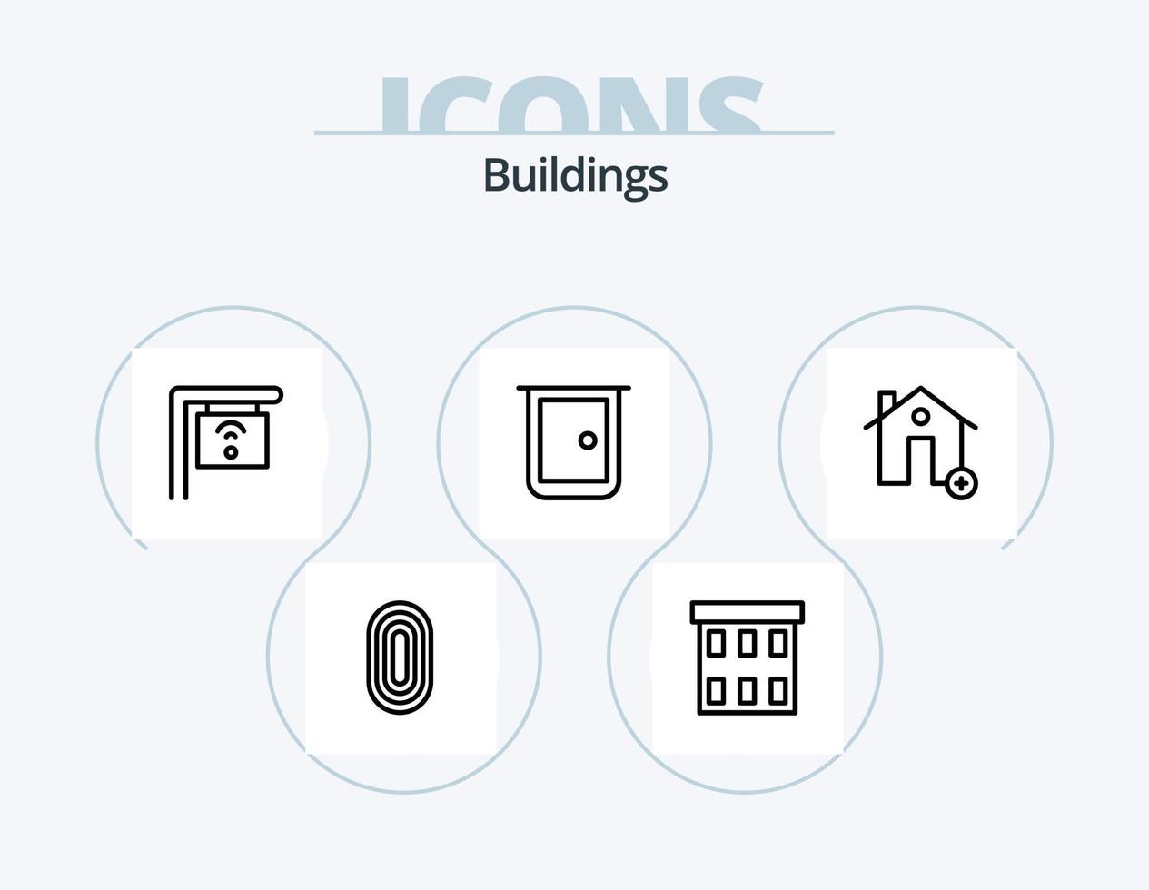 Buildings Line Icon Pack 5 Icon Design. buildings. buildings. buildings. building. address vector