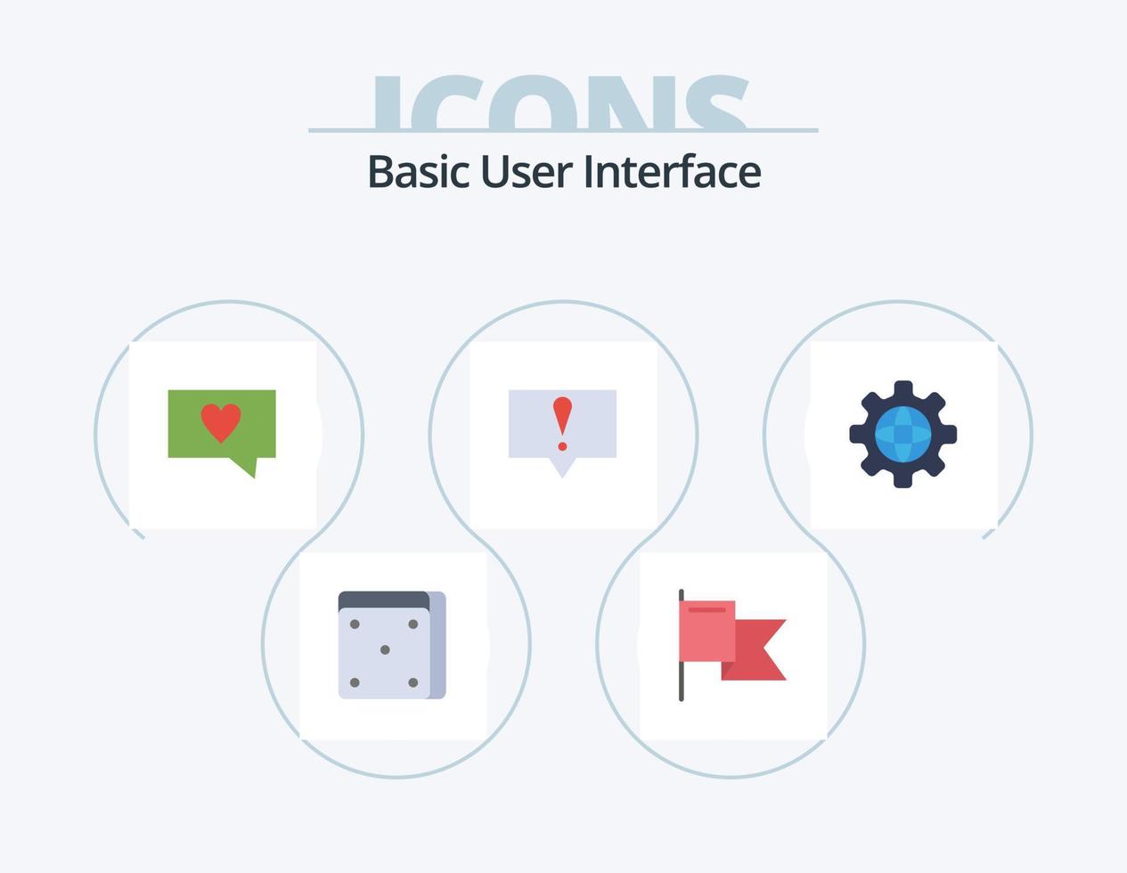 Basic Flat Icon Pack 5 Icon Design. . . message. world. globe vector