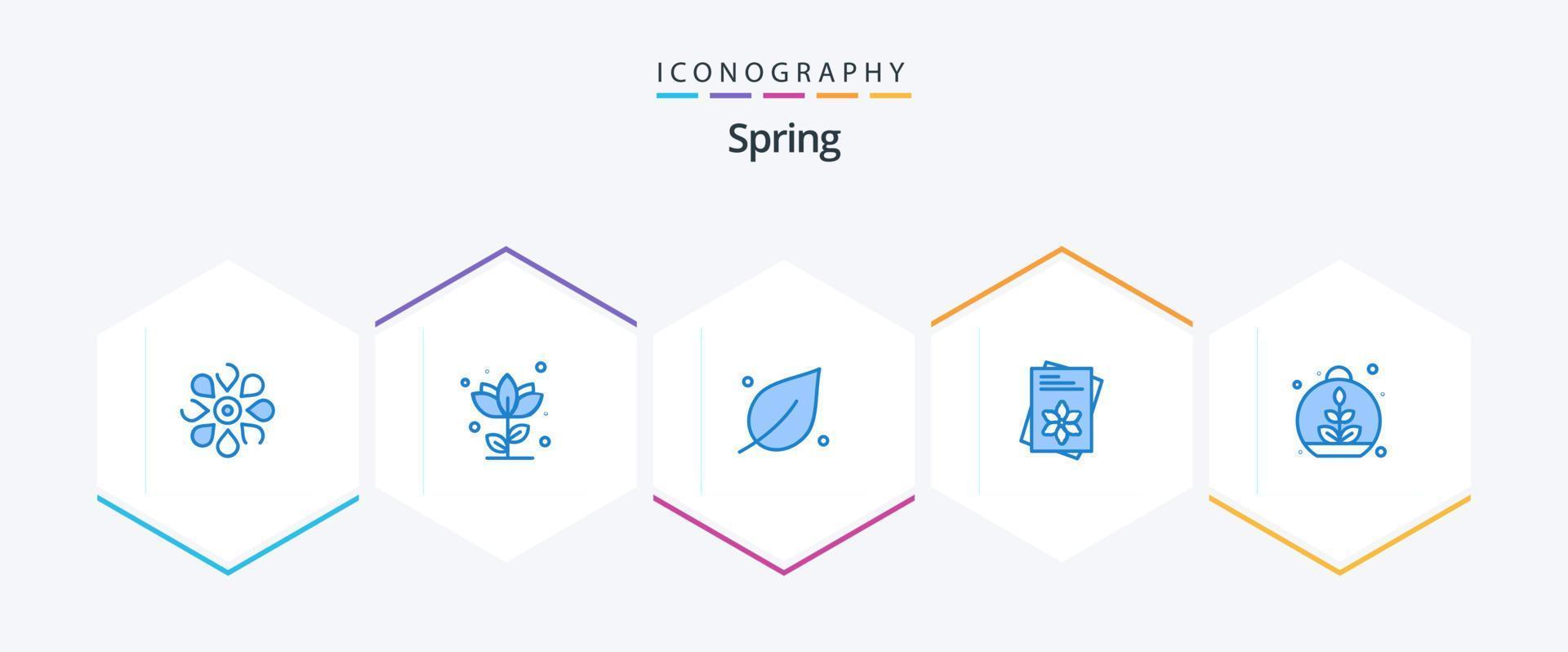 Spring 25 Blue icon pack including spring. file. nature. seeds. nature vector