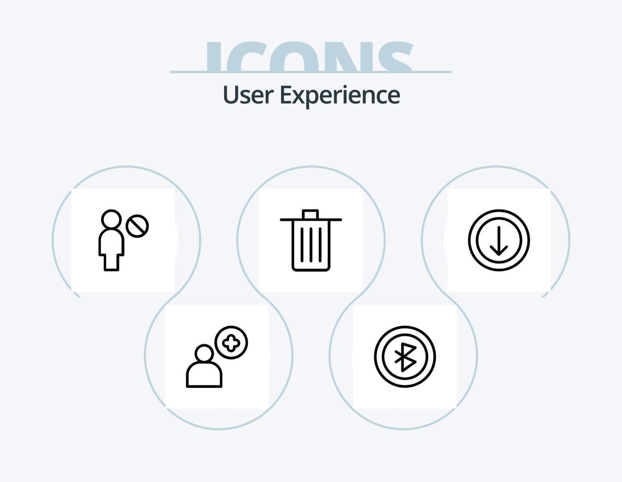 User Experience Line Icon Pack 5 Icon Design. . . window. pointer. cursor vector
