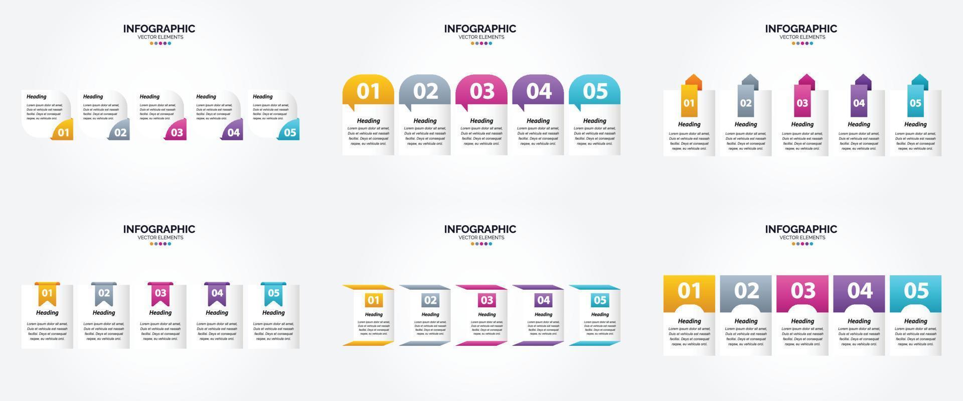 The vector illustrations in this set are perfect for creating infographics for advertising. brochures. flyers. and magazines.