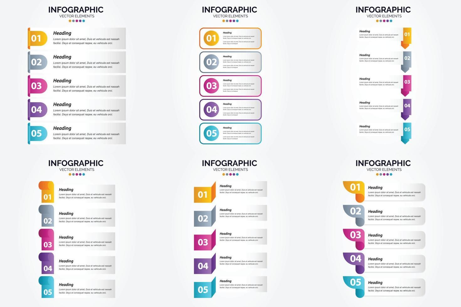 Use these vector illustrations to create professional-looking infographics for advertising. brochures. flyers. and magazines.