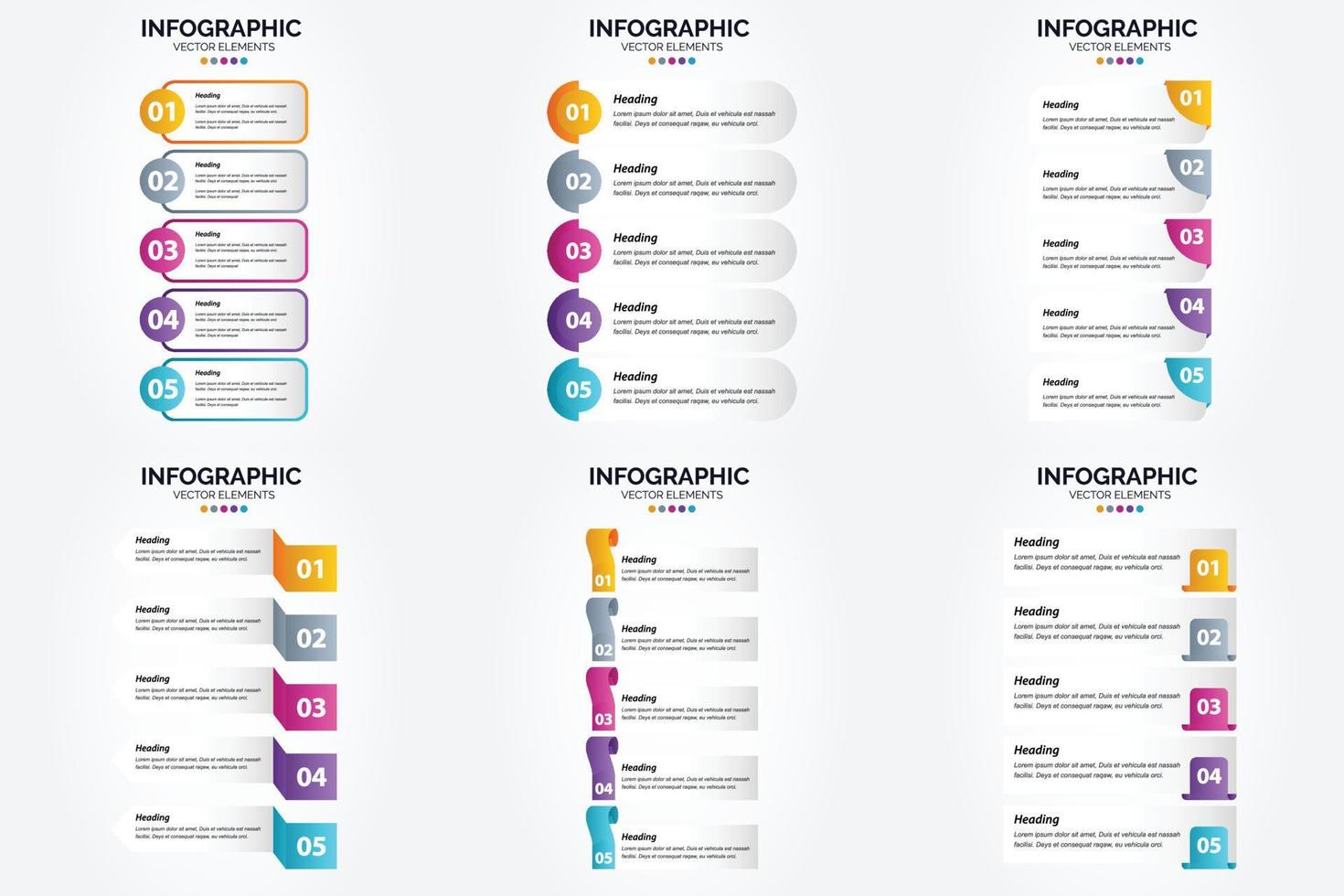 The vector illustrations in this set are ideal for creating infographics for advertising. brochures. flyers. and magazines.