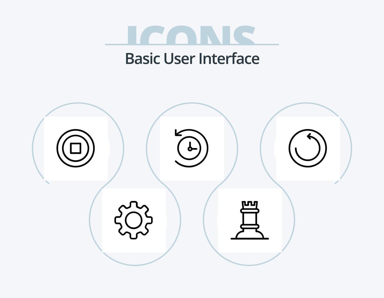 Basic Line Icon Pack 5 Icon Design. . . quote. figure. bishop vector