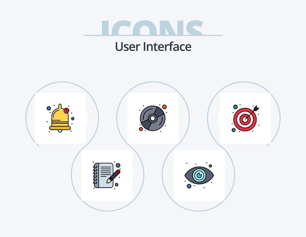 User Interface Line Filled Icon Pack 5 Icon Design. . weather. light. rainy. write vector