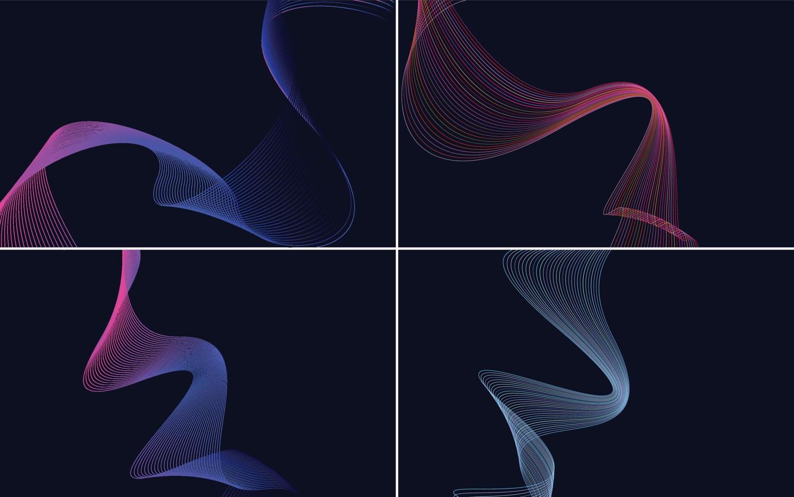 Enhance your designs with this set of 4 vector backgrounds