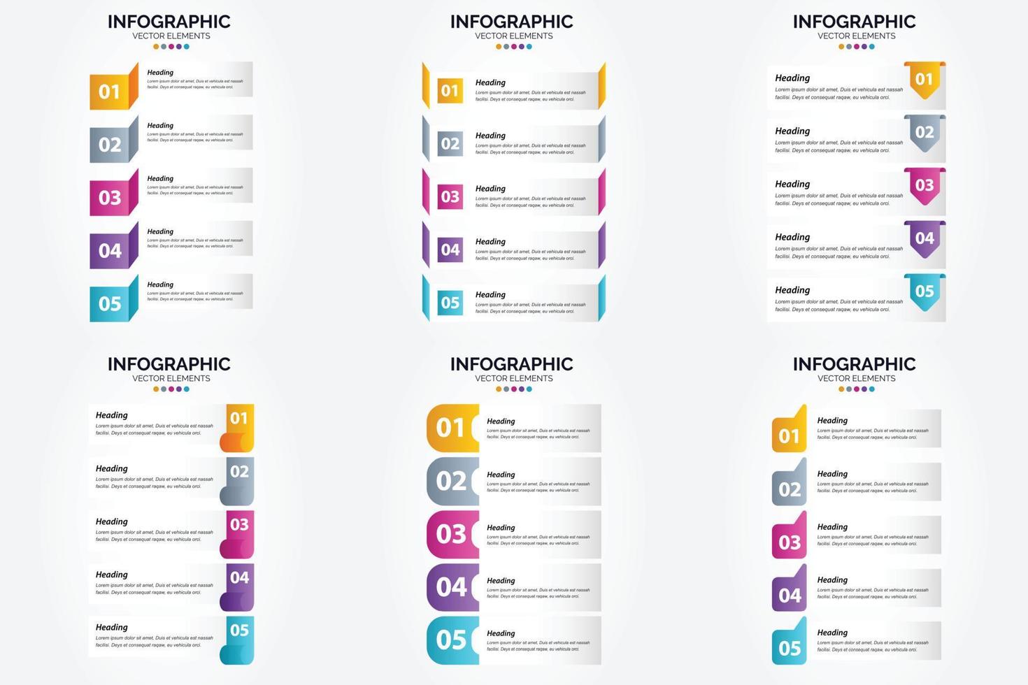 Use these vector illustrations to create unique infographics for advertising. brochures. flyers. and magazines.
